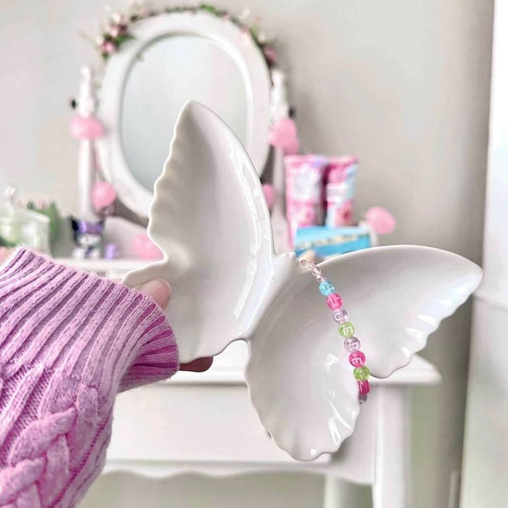 Butterfly Trinket Tray Jewelry Dish - Picture 2 of 12